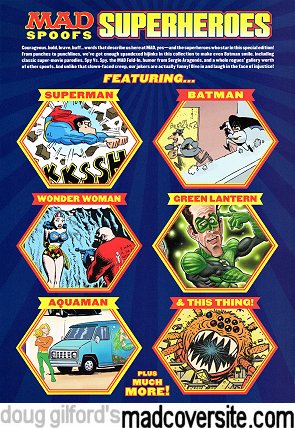 MAD Spoofs Superheroes Special Collector's Edition #26 back cover