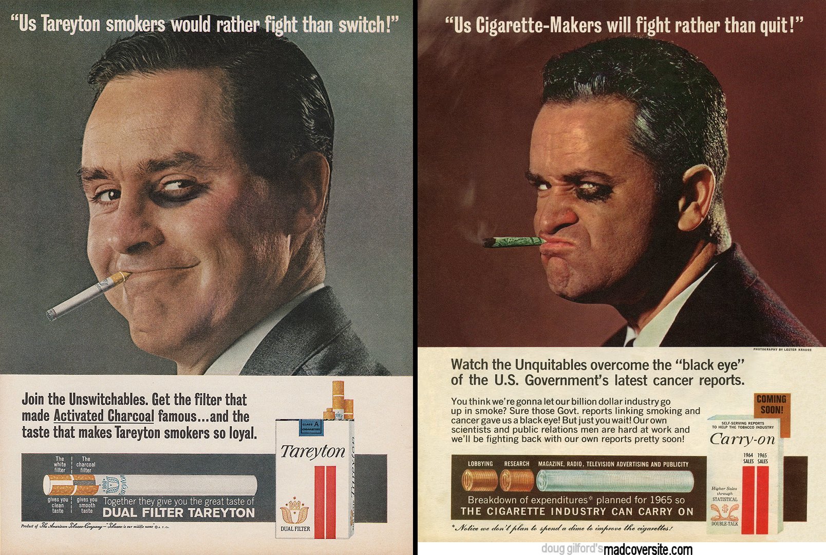 Tareyton Cigarettes.